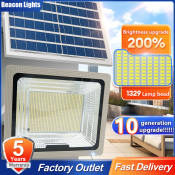 Waterproof Solar LED Light with Remote Control - 