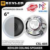 KEVLER Dual Cone Frameless Ceiling Speaker, 6inch, 3W & 6