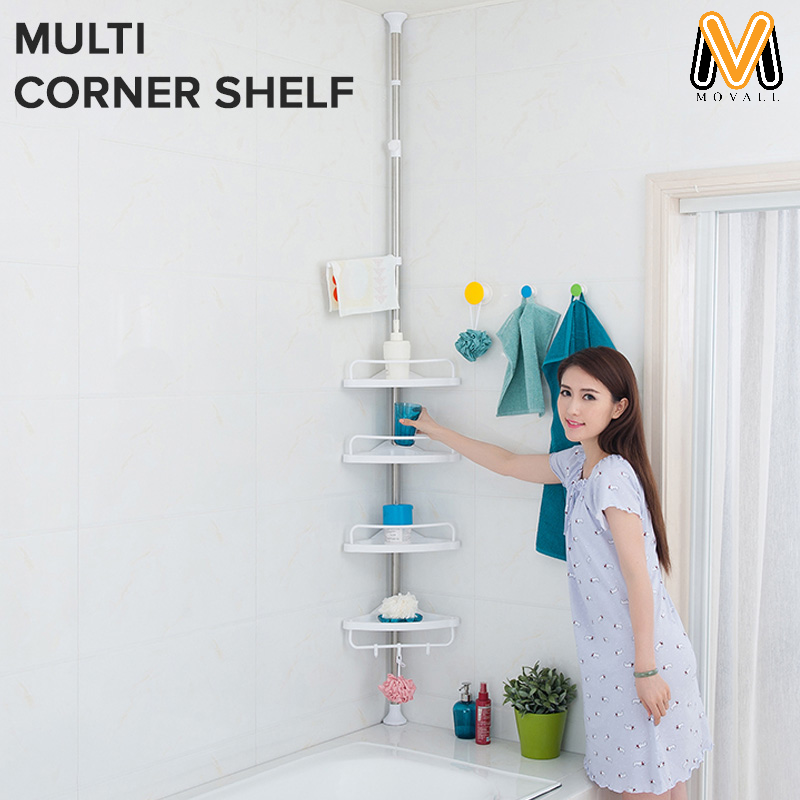 Multi Bathroom Corner Shelf Large Adjustable GY-188 | Lazada PH