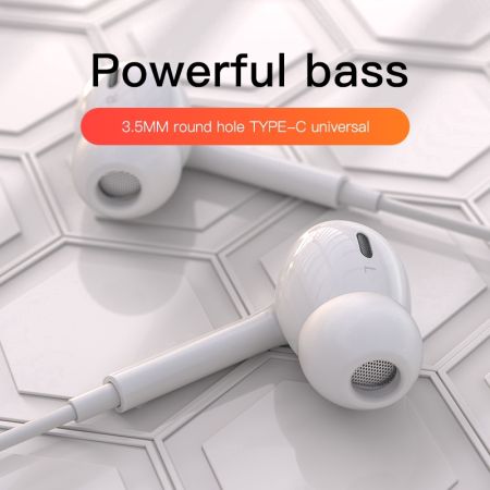 In-Ear Earphone Hifi Sound Quality Wired Control With Mic For iPhone Android Universal 3.5mm