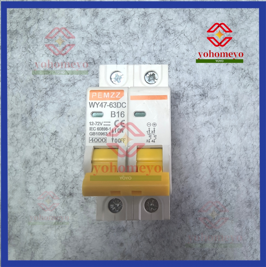【Fast Delivery】2P DC Mini Circuit Breaker Battery Switch 12-72V Low voltage DC circuit breaker 16A 20A 32A - Image 2