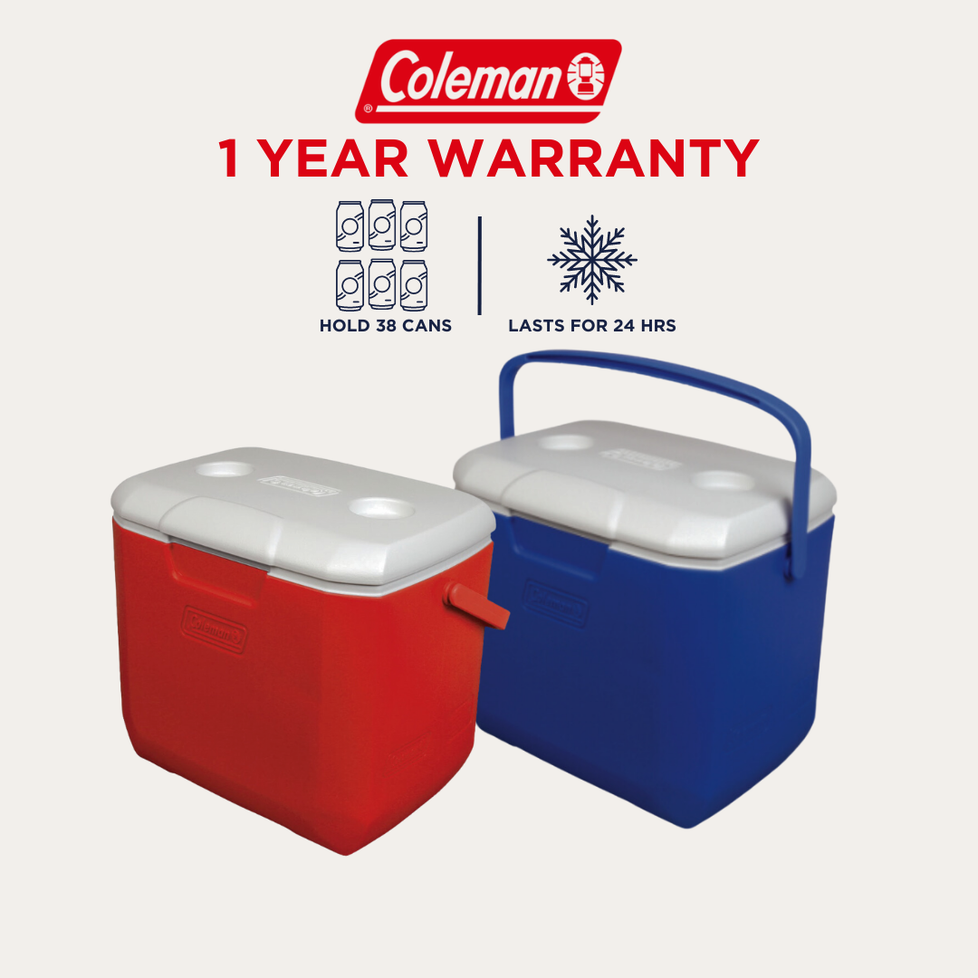 Coleman Ice Bucket Blue PU Coleman Ltr Excursion Ice Box Cooler