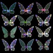 Butterfly Fairy Wings for Halloween Cosplay Elf Princess Angel Stage Performance Decoration Party Favors Christmas Costume