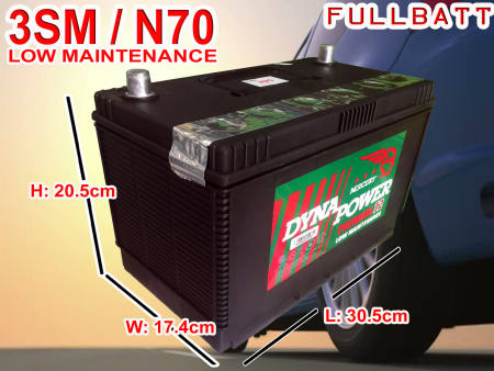 3SM Dyna Power Battery Premium Low Maintenance