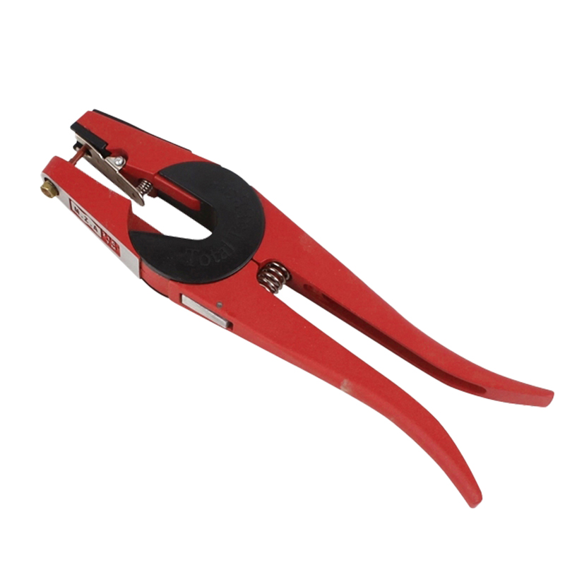 90 Degrees Animal Ear Tag Install Tool Red Applicator Livestock Ear Tag Plier for Cow Sheep Goat Farm Animals Red GLOGLOW Livestock Ear Tag Plier 
