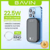 BAVIN Wireless Magnetic Powerbank - 10000mAh, Fast Charging