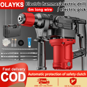 2200W Rotary Hammer Drill with Chiseling Capability - 