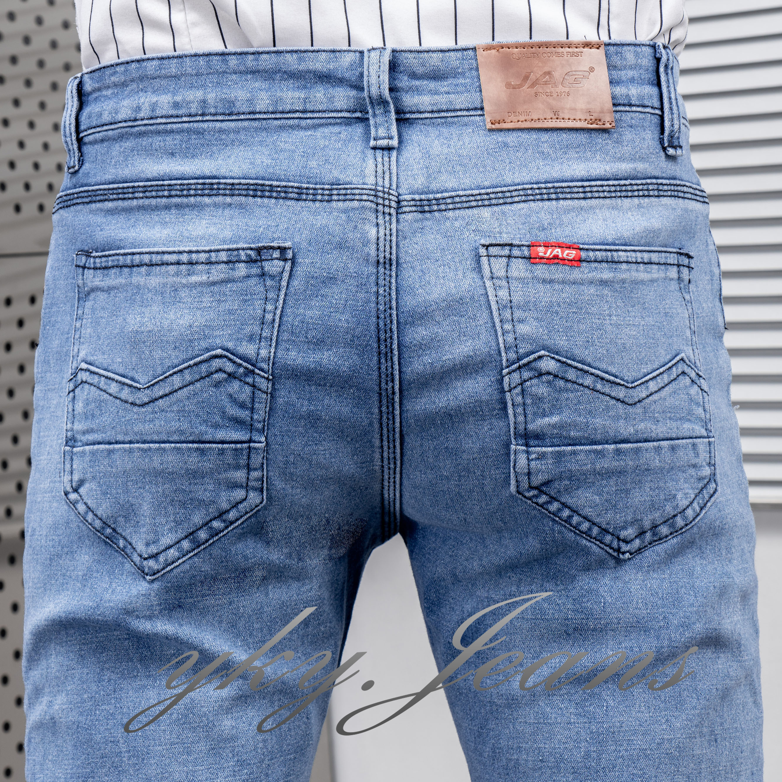 Light Blue/ Denim stretchable Jeans Pants For Men COD