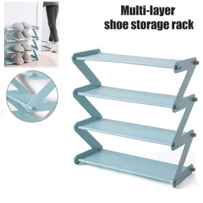 Eiderfinch SH-289 Shoe Storage Rack Non Woven Stainless Steel Foldable Save Space Multi Layer Assembled Shoe Holder (2)