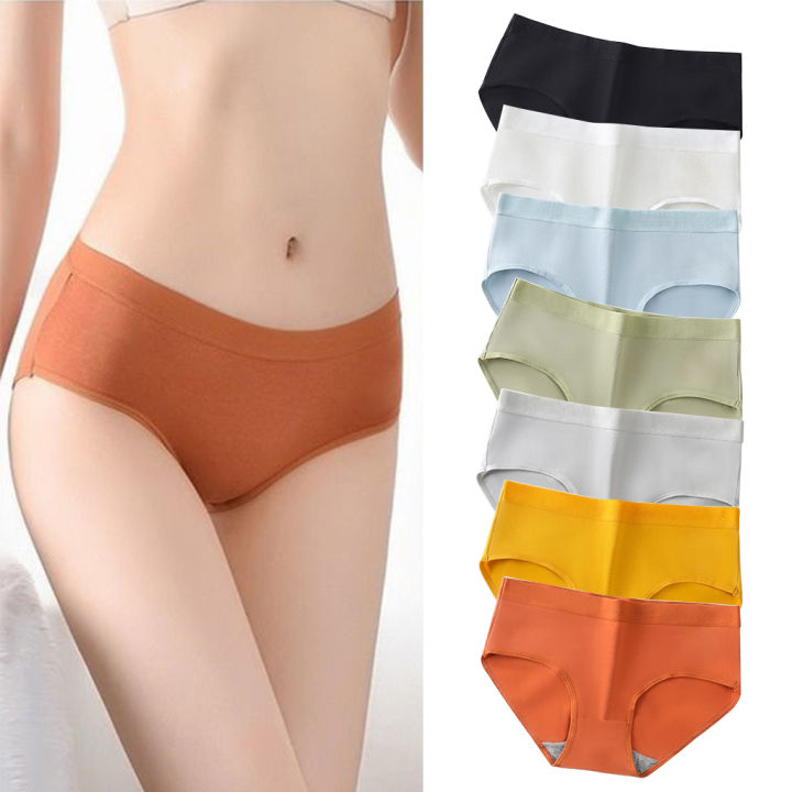 New Fashion Women Cotton Panties Ladies Solid Colors Underwear