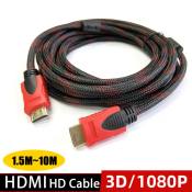 Gold Plated HDMI Cable - High Speed, 1080P, Various Lengths
