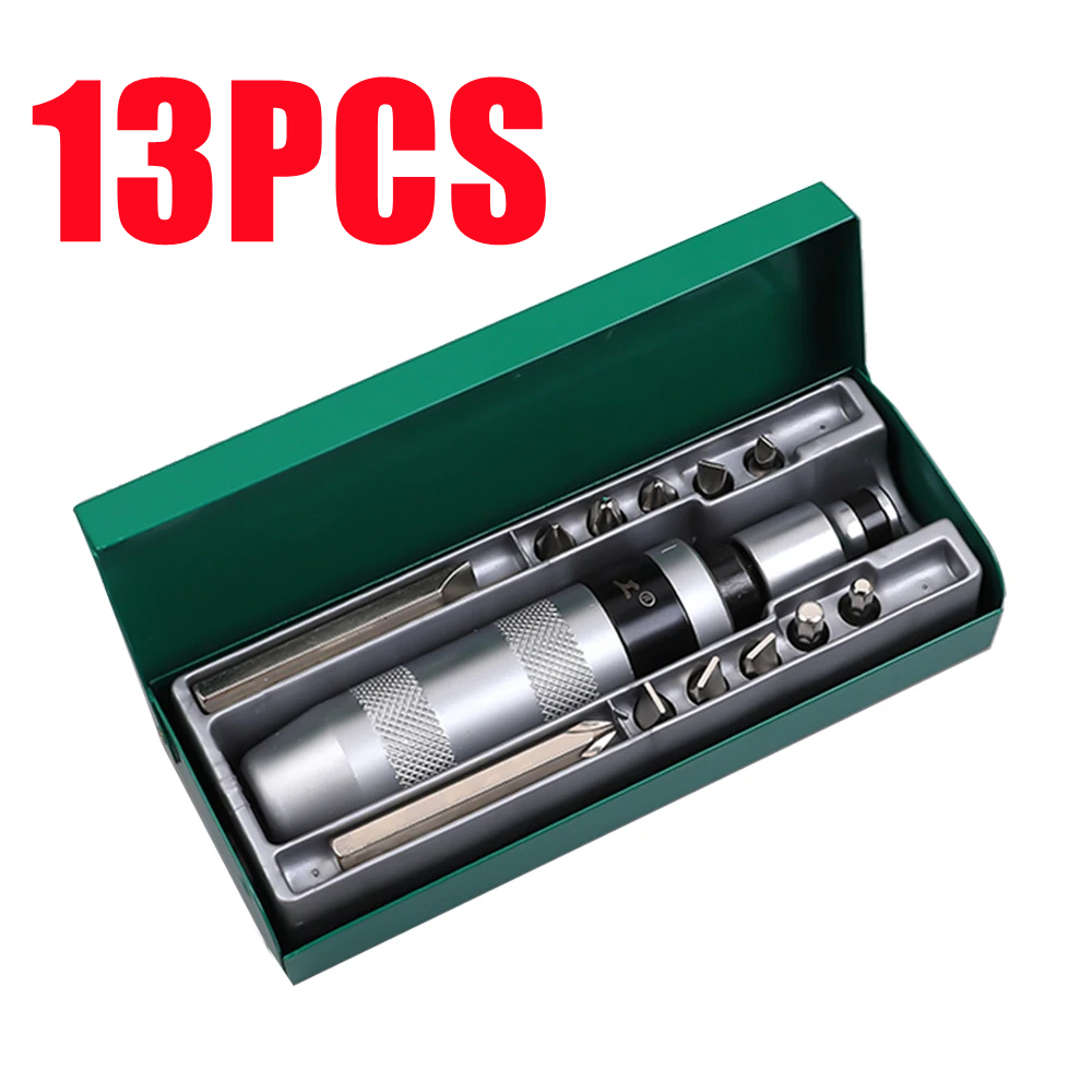 7/12/13PCS Impact Screwdriver 1/2" Manual Hand Impact Driver Set Extractor S2 Steel Much More Durable Disengage Rusted Fasteners or Frozen Bolts Manual Reversible Impact Driver Set - Image 3