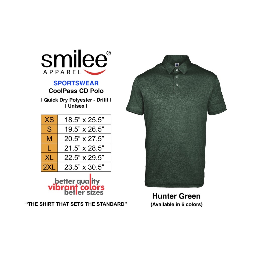 DRIFIT COOLPASS CD POLO SHIRT (HUNTER 