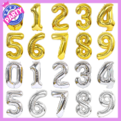 32" Foil Number Balloons for Birthday Party Decorations