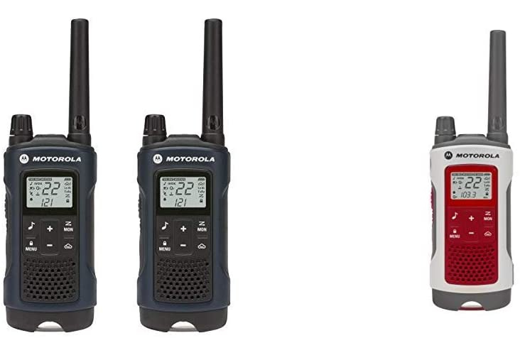 Motorola Talkabout T460 Rechargeable Two-Way Radio Pair (Dark Blue) Bundle  with Motorola Solutions T480 Talkabout Rechargeable Emergency Preparedness  Two-Way Radio Single Unit (Red/White) T460 with 480 Lazada PH