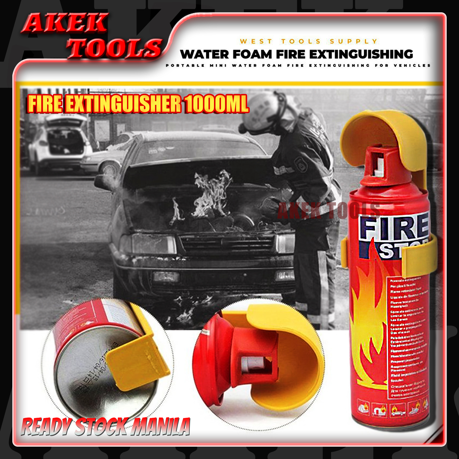 Head Hunters Mini Car Fire Extinguisher - 1000ML