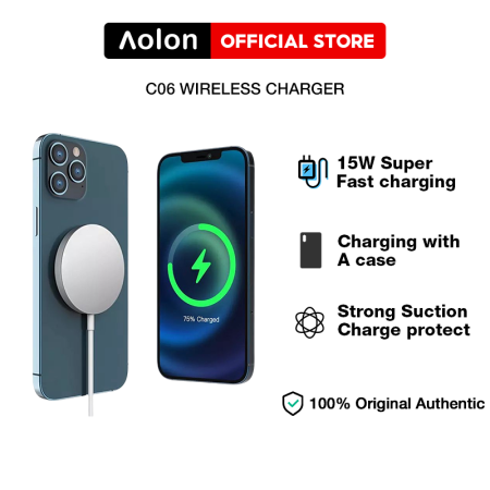 Aolon C06 MagSafe Wireless Charger for iPhone and Android