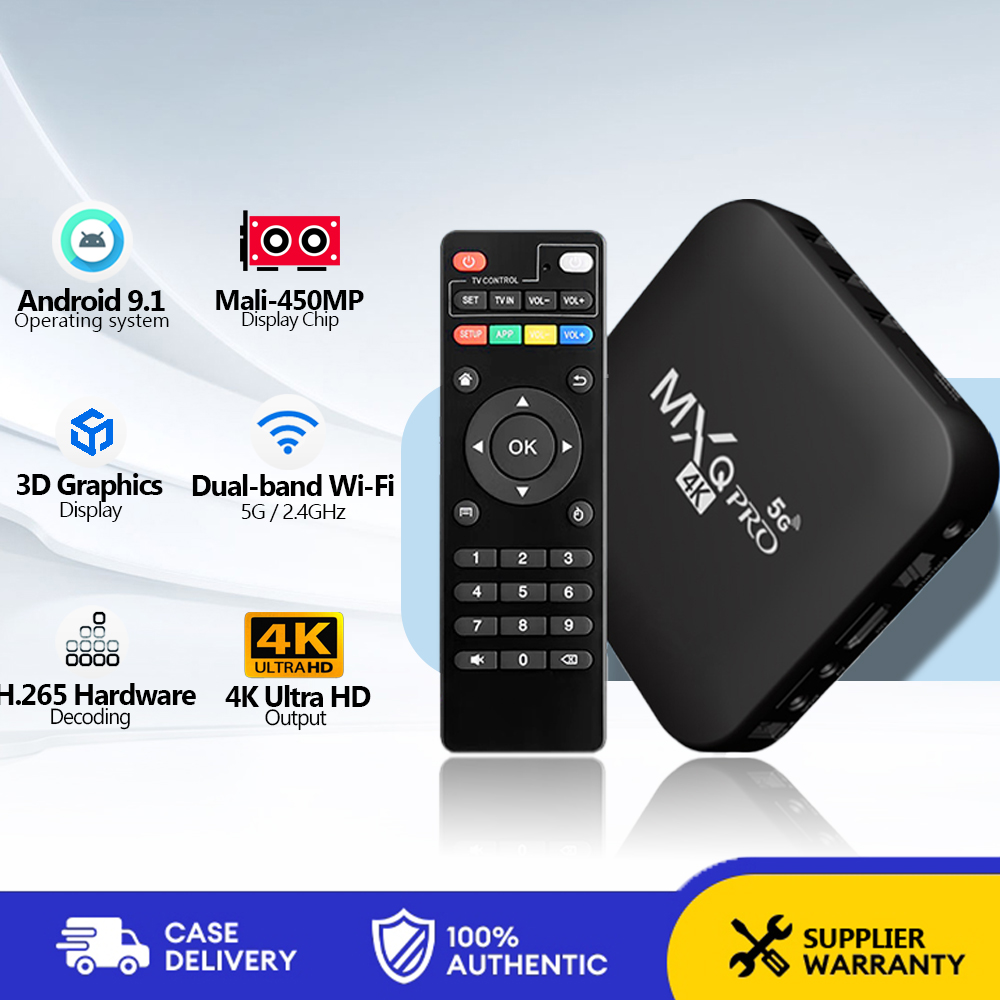 MXQ PRO 5G TV Box 4K HD Streaming Media Player