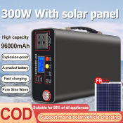 Portable Generator with Solar Charging, 300W Capacity (Brand: )