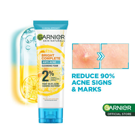Garnier Bright Complete Vitamin C Anti Acne Cleanser