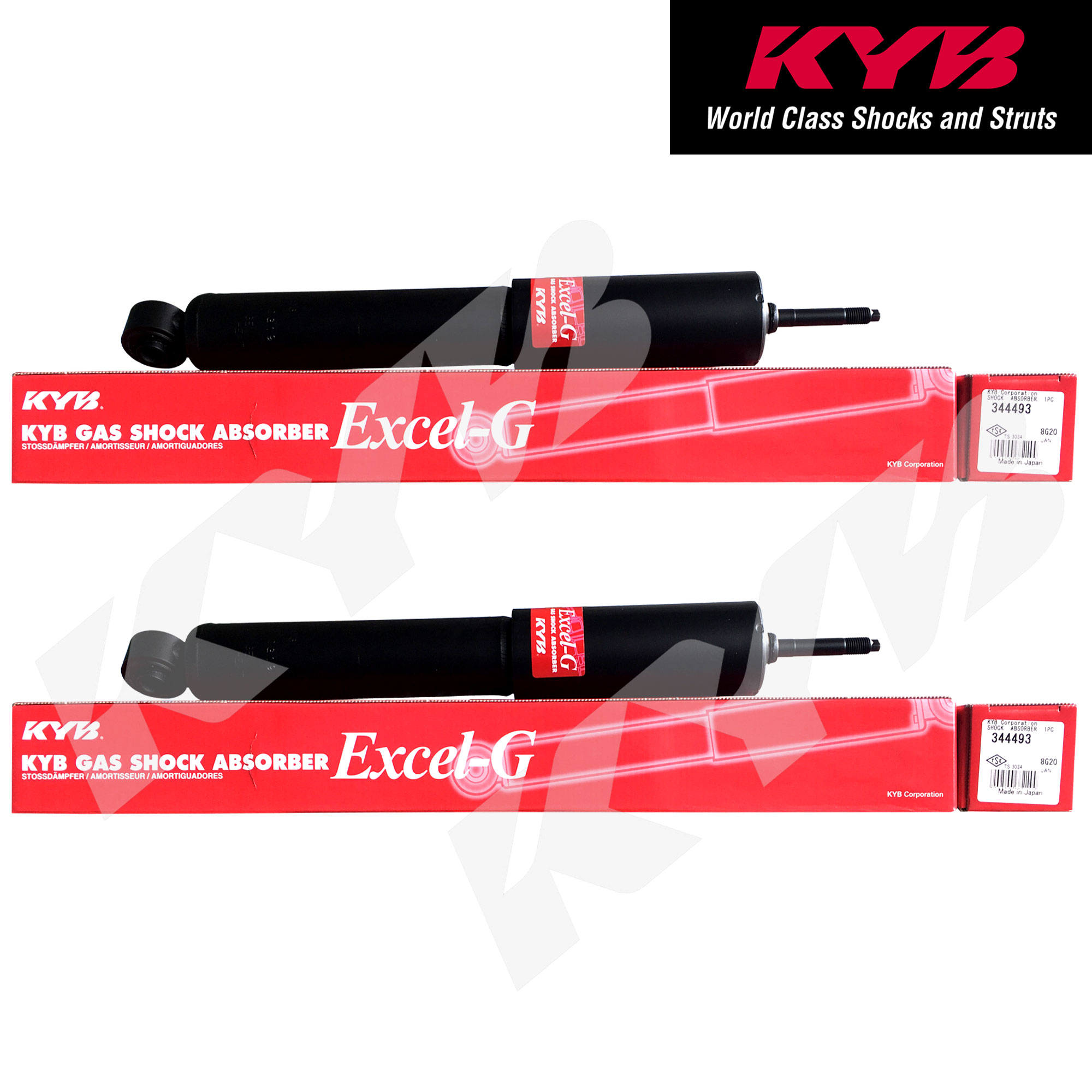 KYB 349016 for Toyota Innova (All) 2005 - 2015 Set of 2 Rear Gas