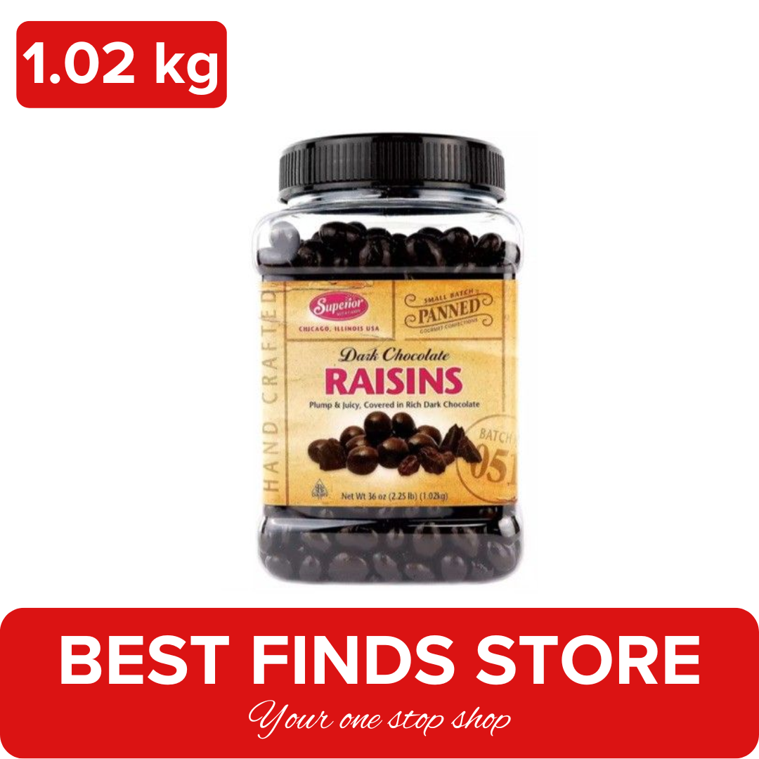 Superior Dark Chocolate Covered Raisins 1.02kg
