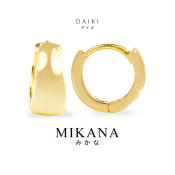 Mikana Gold Plated Hoop Earrings - Stylish Women's Jewelry