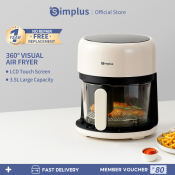 Simplus 360° Visual Air Fryer, 3.5L Non-Stick Capacity