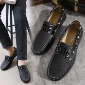 New Men's Leather Shoes Loafers Casual Driving Shoes 603