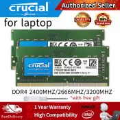 Crucial DDR4 Laptop Memory for Notebooks, Various Sizes & Speeds