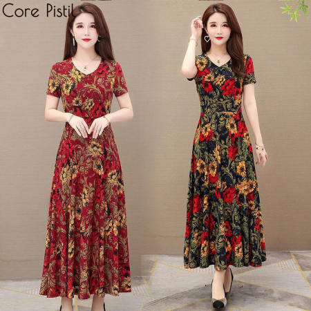 CORE Summer Floral A-Line Dress for Women