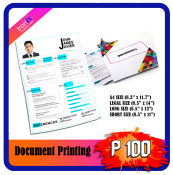 troniximaging Document Printing Full Colored Printing in Legal Size 8.5 x 14 , Long 8.5 x 13, A4 8.3 x 11.7 , Short 8.5 x 11 inches Bond paper using Water Resistant Ink Module Project Assignment Picture Print