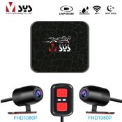 VSYS SYS Motorcycle DVR Dual Lens Dash Cam