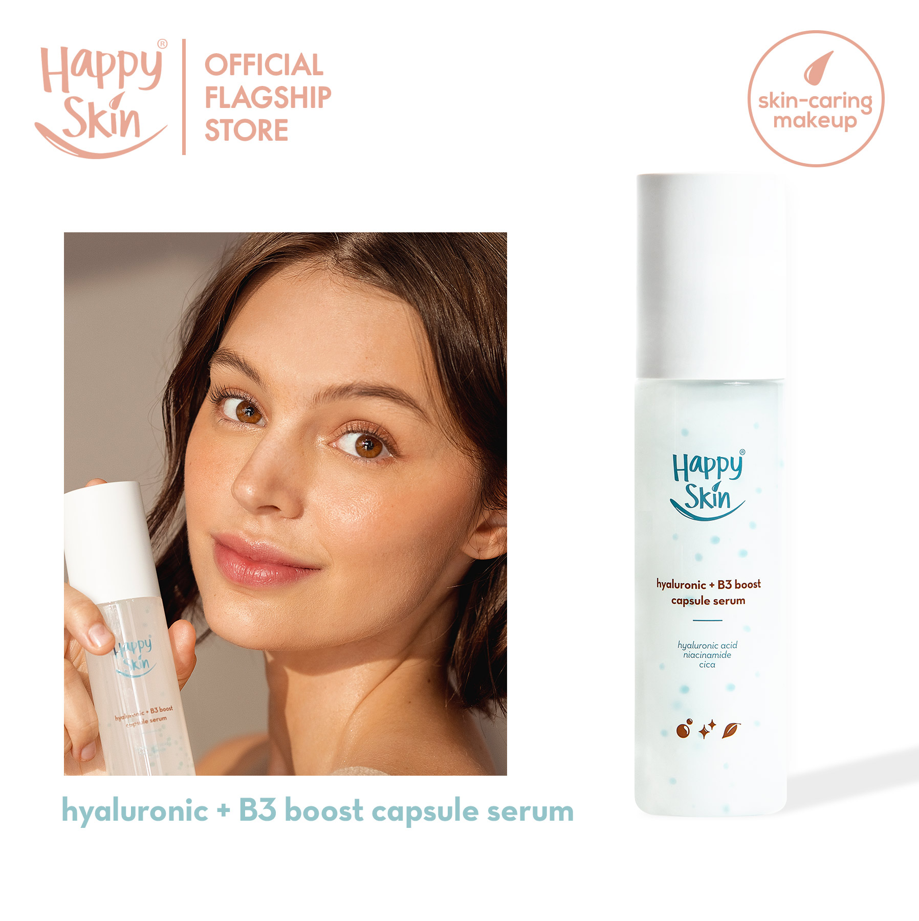 Discount on Happy Skin  shoes - SKU: Happy Skin Hyaluronic + B3 Boost Capsule Serum