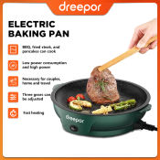 Dreepor Korean Electric BBQ Grill Pan - Non-stick Multifunctional Tray