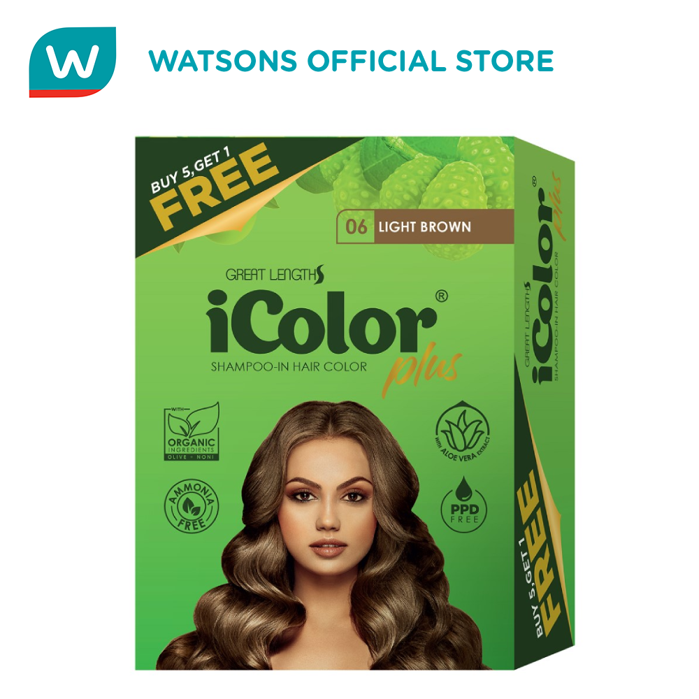 ICOLOR Plus Shampoo In Hair Color Medium Brown 30ml 5 1 FREE Permanent Hair Color Cream Nourishing Hair Color For Soft Finish Lazada Lazada PH