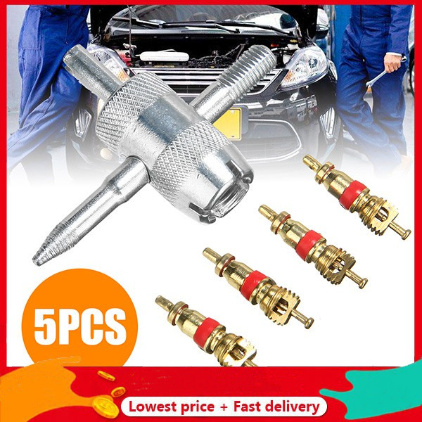 thumbnail image 2 of AOZUO 3PCS Valve Core Remover Tools, 3 In 1 Valve Stem Removal Tools With 3pcs Keyrings For Schrader And Presta Mountain Bicycle And Road Bike Tubeless Cycling Tires Valve Repair Install 2 of 12