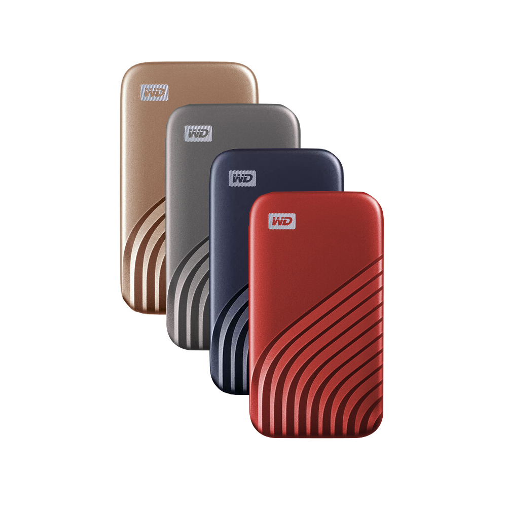 WD My Passport 1TB Portable SSD with Type-C USB 3.2 Support Gen 2 (Blue,  Red, Gold, Grey) | Western Digital