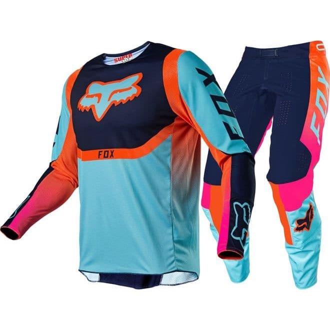 NOVA Corrida 2023 RiderFox MX 180 Cota Azul Motocross Jersey E