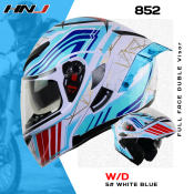 HNJ 852 Dual Visor Full Face Motorcycle Helmet