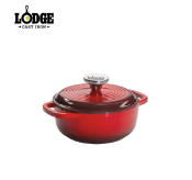 Lodge 1.5 Quart Enameled Cast Iron Dutch Oven Red