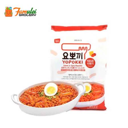 Yopokki Sweet & Spicy Rice Cake Noodles (260g)