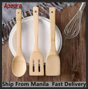 Organic Bamboo Cooking Utensil Set - 3/6 Pieces