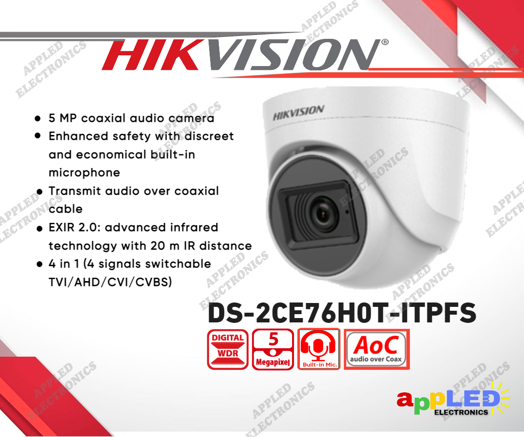 hikvision cctv camera with audio