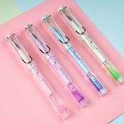 Quicksand Fountain Pen - Colorful, Transparent, School Supplies