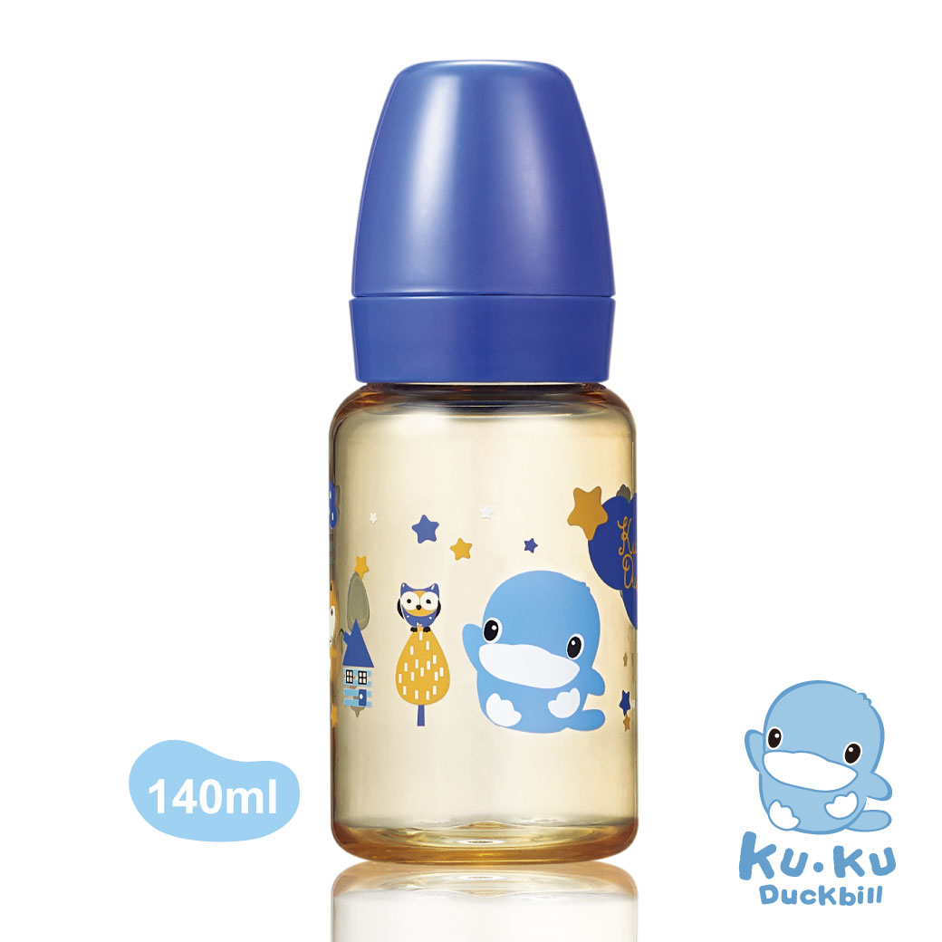 Bình sữa cổ thường bằng nhựa PPSU KUKU KU5854 - 140ml
