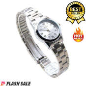 Casio Women's Silver Stainless Steel Analog Watch