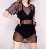 See Through Mesh Cover Up For Swimsuits Sheer Mesh Inner Cover Bikini Cover Up SwimWear