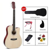 41" Beginner Acoustic Folk Guitar with Bag and Accessories