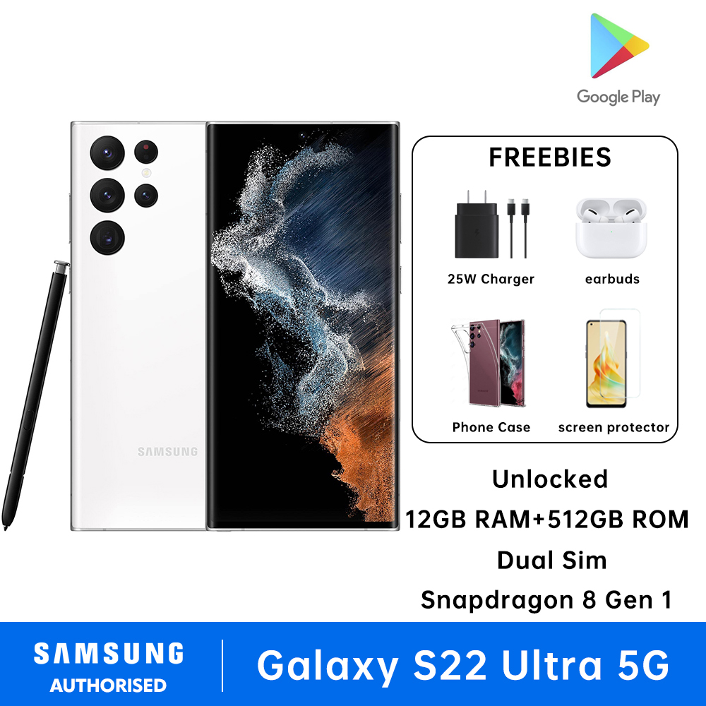 Samsung Galaxy S22 Ultra 5G Smartphone Dual Sim 12GB RAM + 512GB ROM Factory Unlocked Snapdragon 8 Gen 1 Cellphone 5000 mAh - Image 2